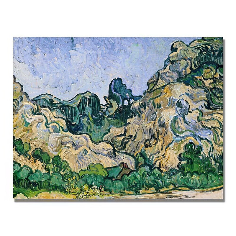 Trademark Fine Art Vincent Van Gogh 'The Alpilles 1889' Canvas Art 24x32 Inches