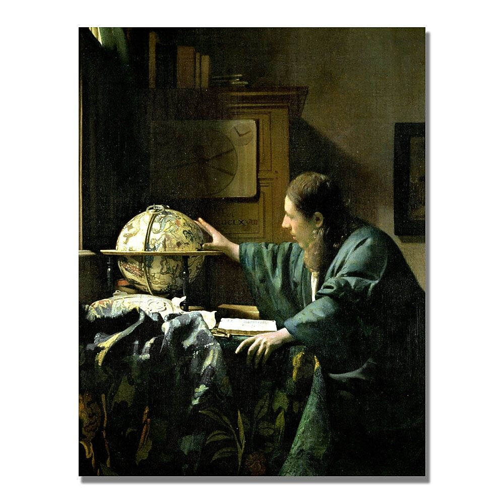 Trademark Fine Art Jan Vermeer 'The Astronomer' Canvas Art