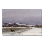 Trademark Fine Art Jervis McEntee 'Gathering Christmas Finery' Canvas Art 16x24 Inches