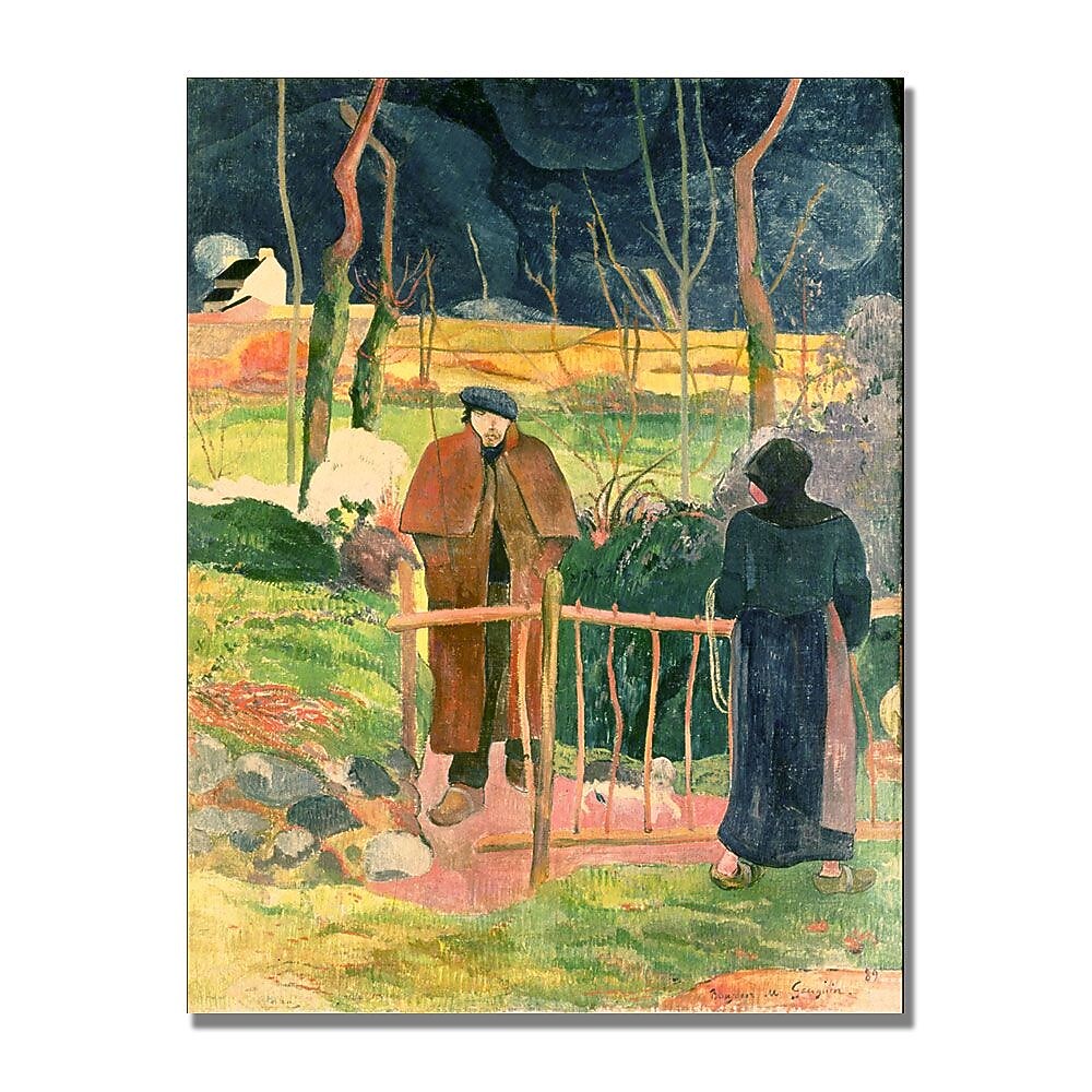 Trademark Fine Art Paul Gauguin 'Bonjour Monsieur Gauguin' Canvas Art 18x24 Inches