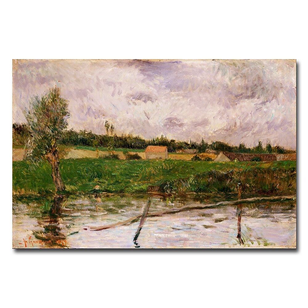 Trademark Fine Art Paul Gauguin 'Brittany Countryside' Canvas Art 22x32 Inches