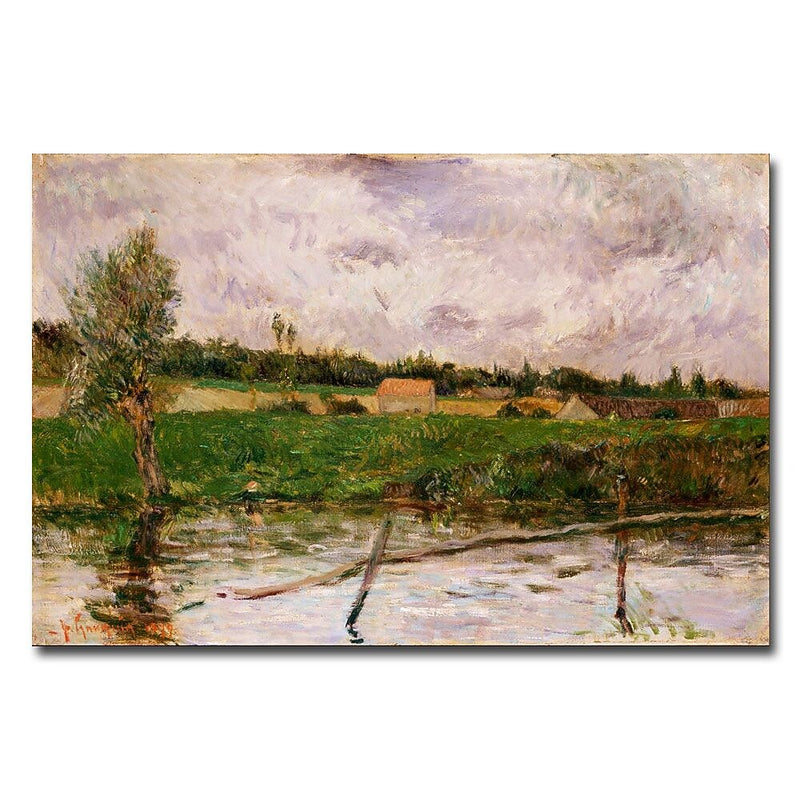 Trademark Fine Art Paul Gauguin 'Brittany Countryside' Canvas Art 22x32 Inches