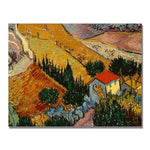 Trademark Fine Art Vincent Van Gogh 'Landscape with House' Canvas Art