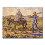 Trademark Fine Art Vincent Van Gogh 'Morning Going out to Work' Canvas Art