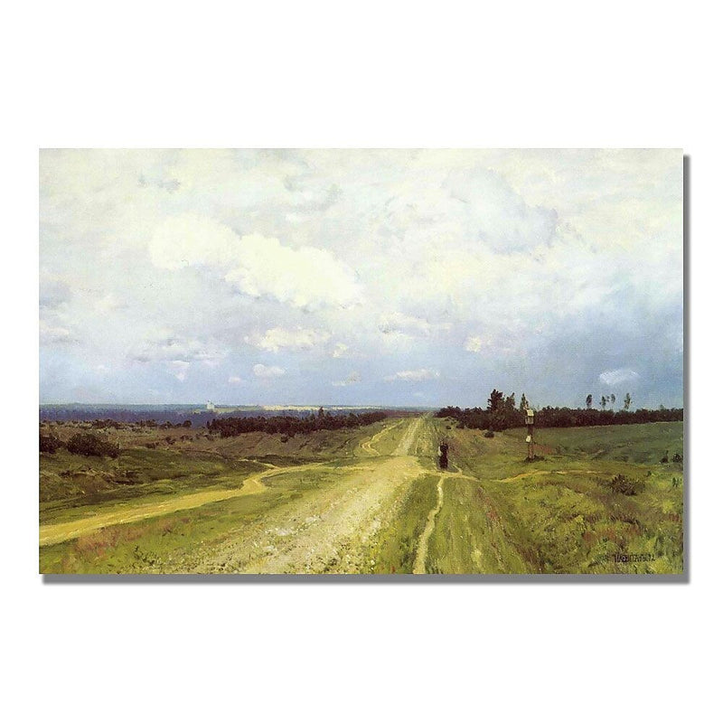 Trademark Fine Art Isaac Levitan 'The Vladimirka Road 1892' Canvas Art
