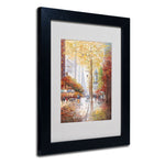 Trademark Fine Art Joval 'French Street Scene II' Matted Art Black Frame 16x20 Inches