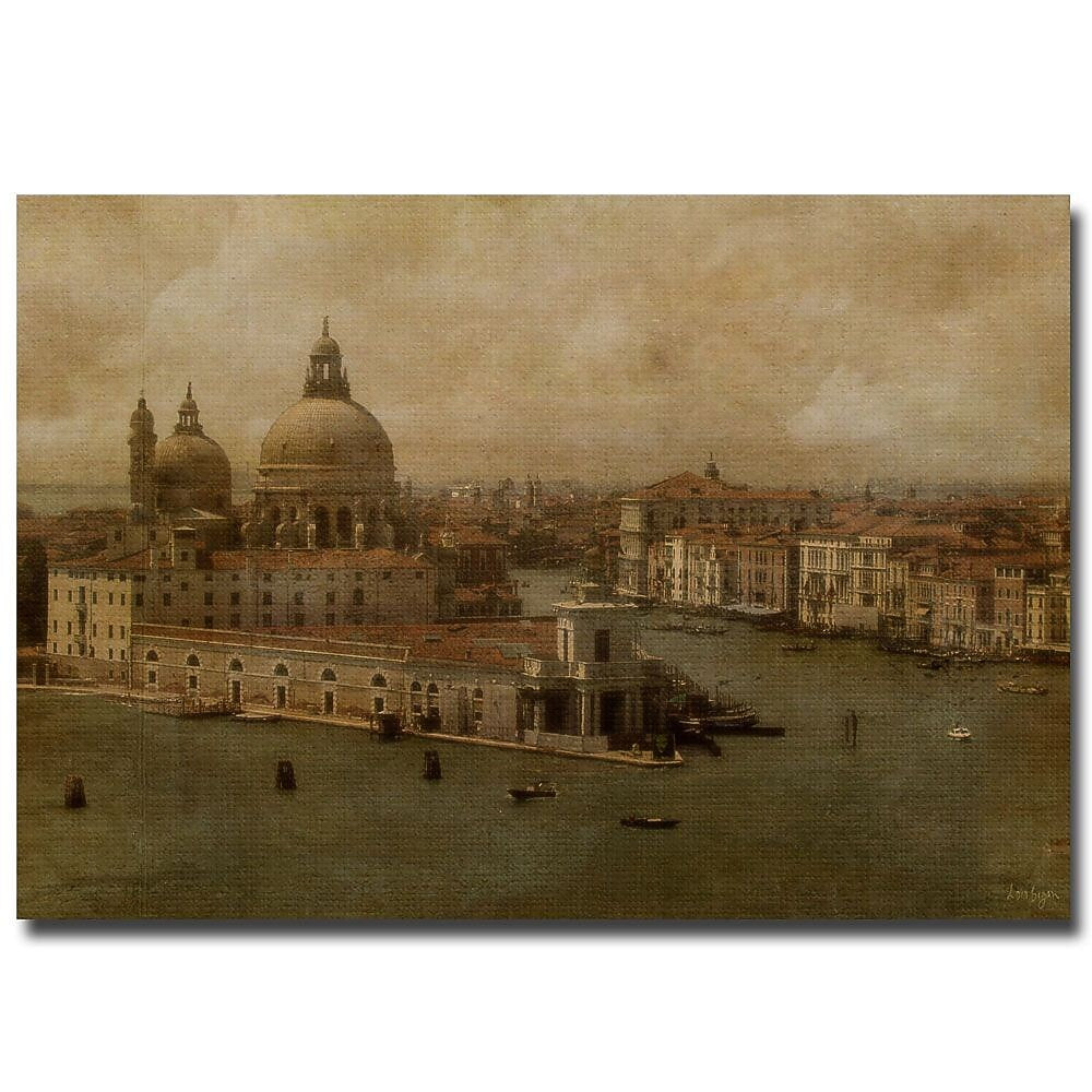Trademark Fine Art Lois Bryan 'Vintage Venice' Canvas Art 24x32 Inches, LBr0101-C2432GG