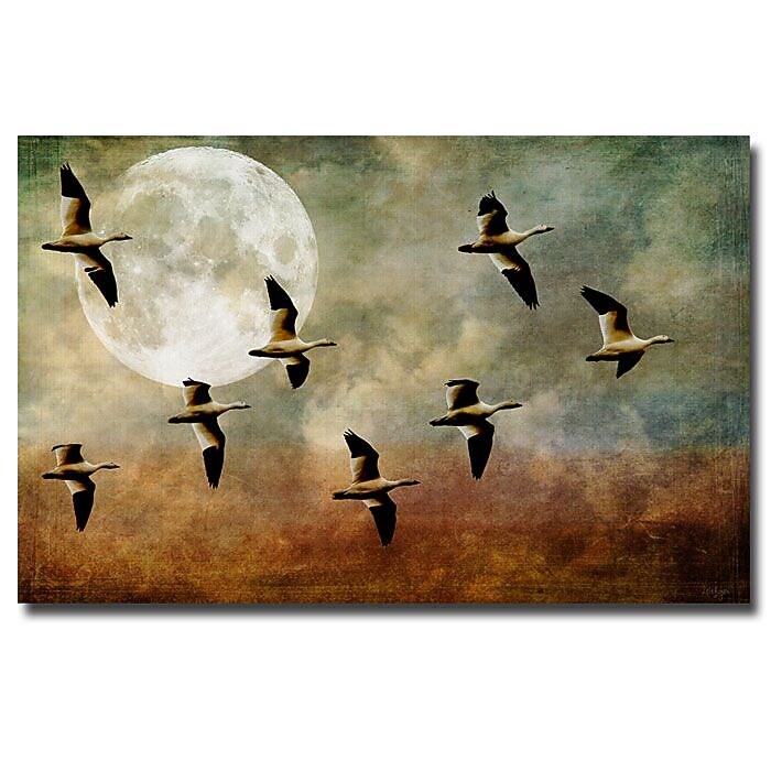 Trademark Fine Art Lois Bryan 'So Many Sad Goodbyes' Canvas Art 22x32 Inches