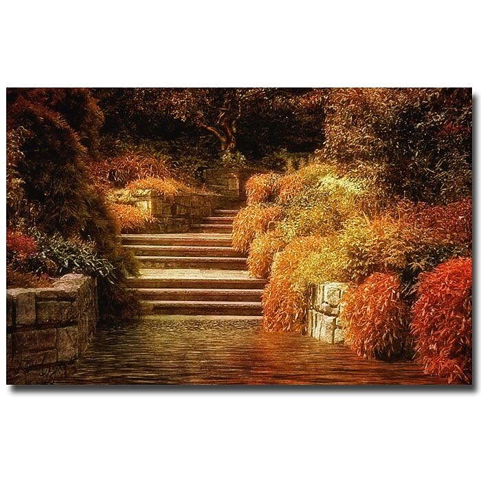 Trademark Fine Art Lois Bryan 'The Porch Swing' Canvas Art  Ready to Hang 22x32 Inches