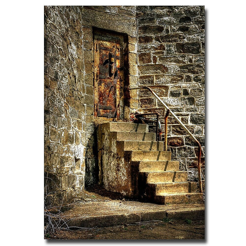 Trademark Fine Art Lois Bryan 'The Locked Door' Canvas Art 22x32 Inches