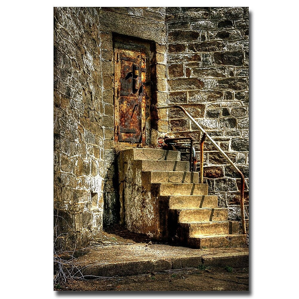 Trademark Fine Art Lois Bryan 'The Locked Door' Canvas Art 30x47 Inches