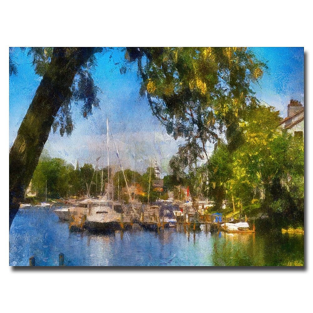 Trademark Fine Art Lois Bryan 'Spa Creek' Canvas Art 30x47 Inches