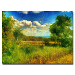 Trademark Fine Art Lois Bryan 'Split-Rail Fence' Canvas Art 16x24 Inches