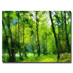 Trademark Fine Art Lois Bryan 'Forest Walk in Spring' Canvas Art 22x32 Inches