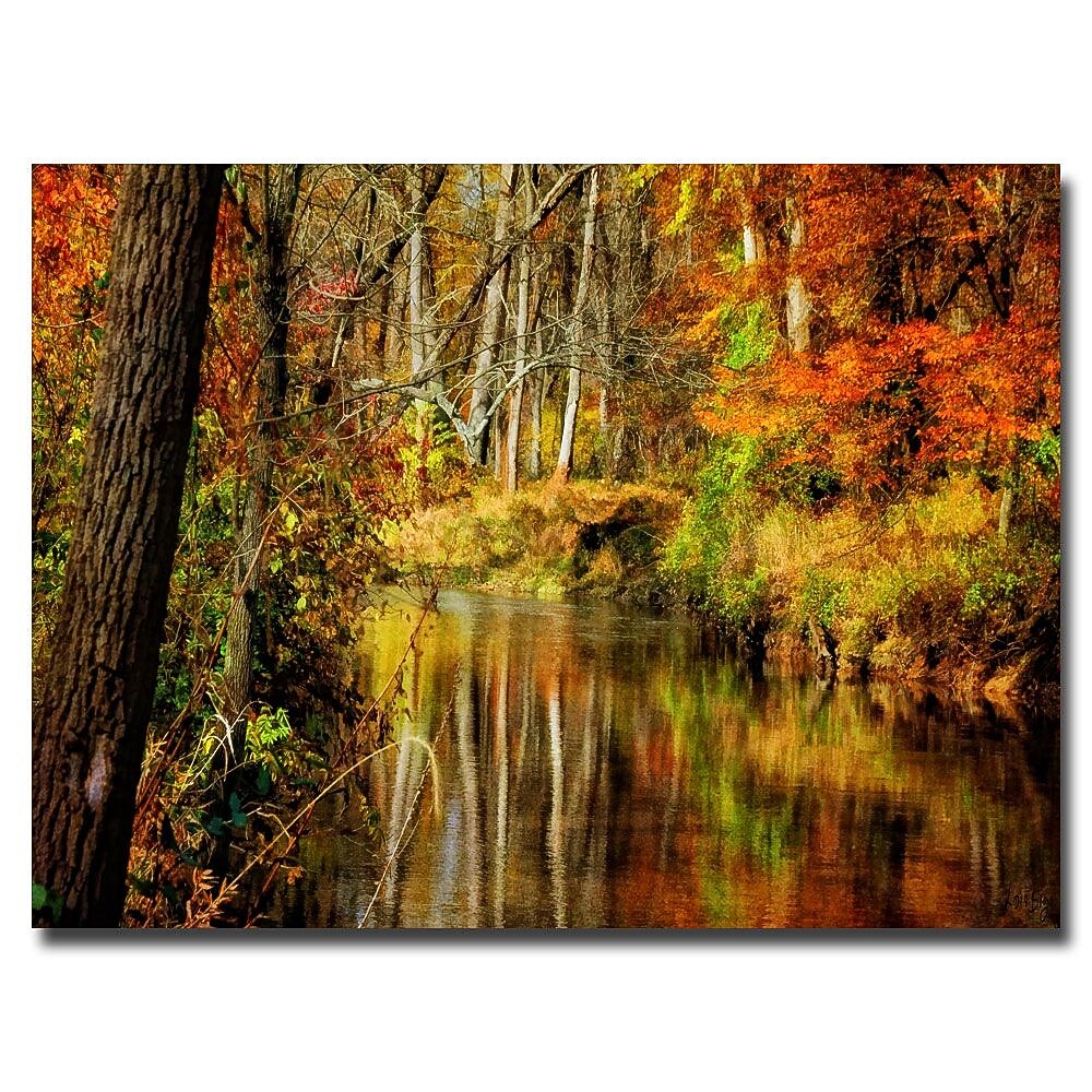 Trademark Fine Art Lois Bryan 'Bob's Creek' Canvas Art 16x24 Inches