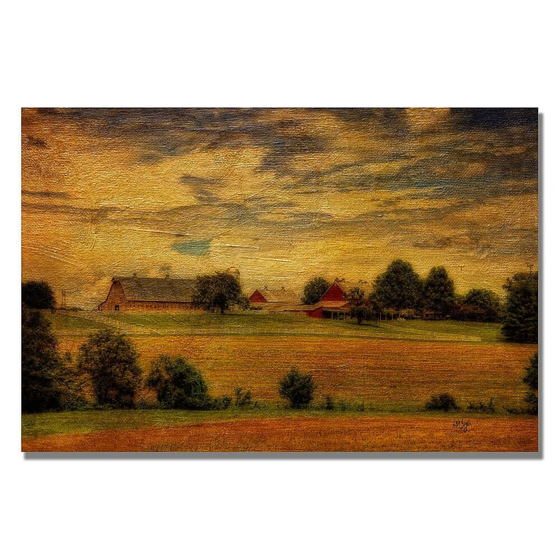 Trademark Fine Art Lois Bryan 'Family Farm' Canvas Art 16x24 Inches