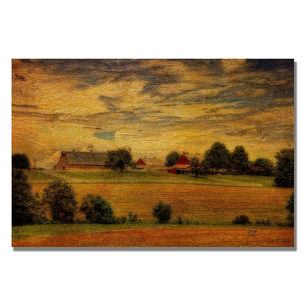 Trademark Fine Art Lois Bryan 'Family Farm' Canvas Art 35x47 Inches
