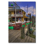 Trademark Fine Art Lois Bryan 'On the Dock' Canvas Art 16x24 Inches