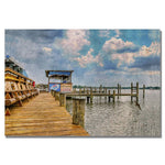 Trademark Fine Art Lois Bryan 'On the Dock II' Canvas Art 35x47 Inches