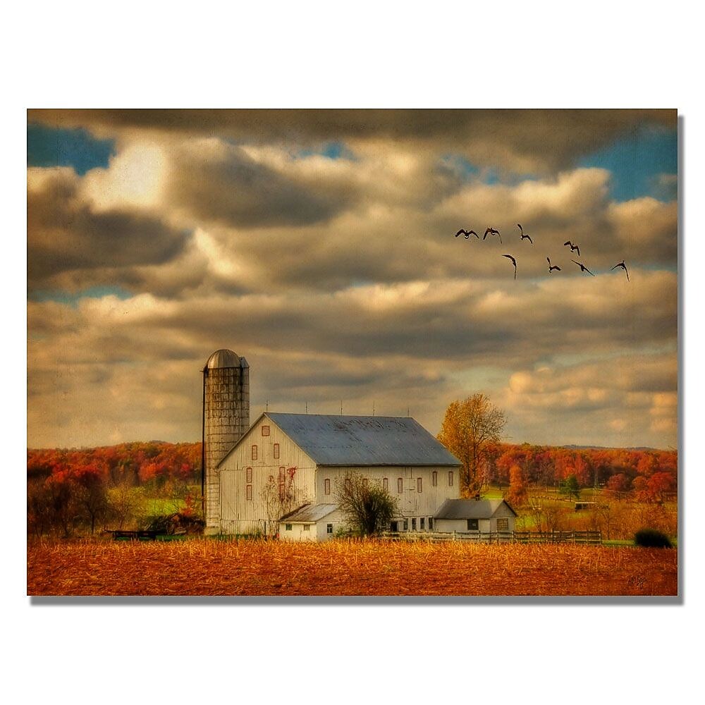 Trademark Fine Art Lois Bryan 'Family Farm II' Canvas Art 22x32 Inches, LBr0162-C2232GG