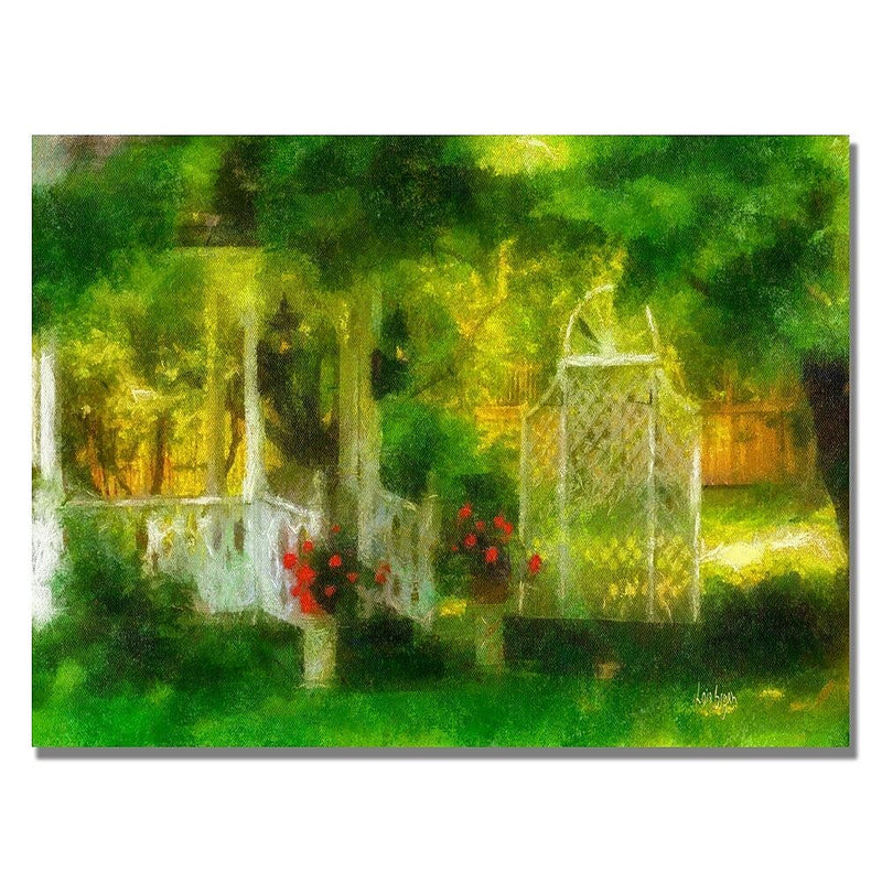 Trademark Fine Art Lois Bryan 'Secret Garden' Canvas Art. 18x24 Inches