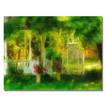 Trademark Fine Art Lois Bryan 'Secret Garden' Canvas Art. 30x47 Inches