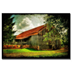 Trademark Fine Art Lois Bryan 'Our Old Barn' Canvas Art 22x32 Inches