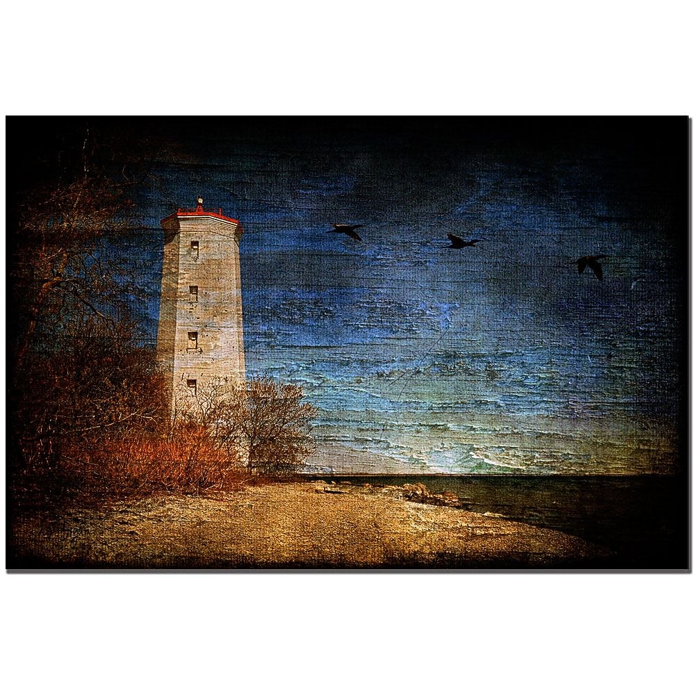 Trademark Fine Art Lois Bryan 'Presqu'ile Lighthouse' Art  Ready to Hang 22x32 Inches