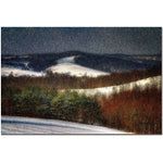 Trademark Fine Art Lois Bryan 'Mountain Snow Storm' Canvas Art 16x24 Inches