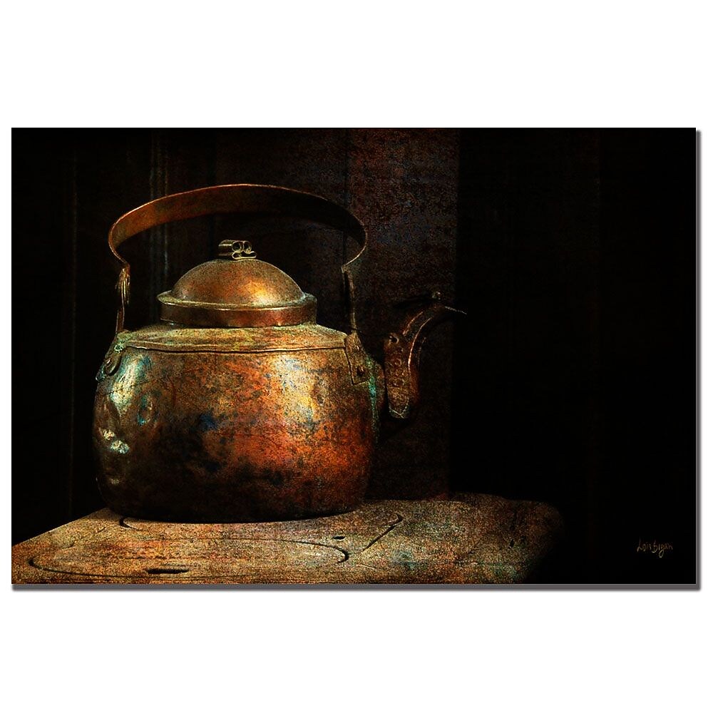 Trademark Fine Art Lois Bryan 'Put the Kettle On' Canvas Art 16x24 Inches