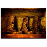 Trademark Fine Art Lois Bryan 'Old Fashioned Boots' Canvas Art 16x24 Inches