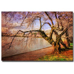 Trademark Fine Art Lois Bryan 'At the Cherry Blossom Festival' Canvas Art 22x32 Inches
