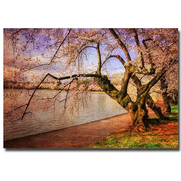 Trademark Fine Art Lois Bryan 'At the Cherry Blossom Festival' Canvas Art 22x32 Inches