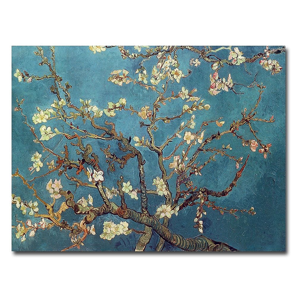 Trademark Fine Art Vincent van Gogh 'Almond Blossoms' Canvas Art 35x47 Inches