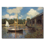 Trademark Fine Art Claude Monet, 'Bridge at Argenteuil II' Canvas Art 18x24 Inches