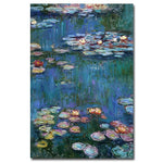 Trademark Fine Art Claude Monet, 'Waterlilies Classic' Canvas Art 16x24 Inches