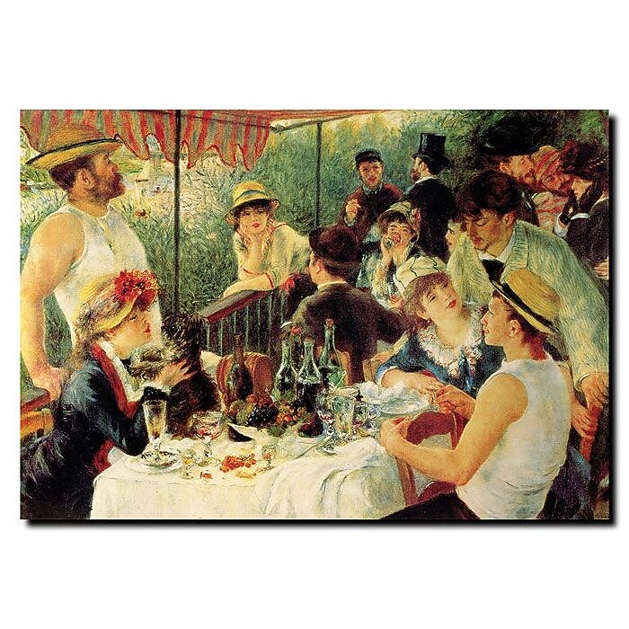 Trademark Fine Art Pierre Renoir 'Luncheon of the Boating Party' Canvas Art 18x24 Inches