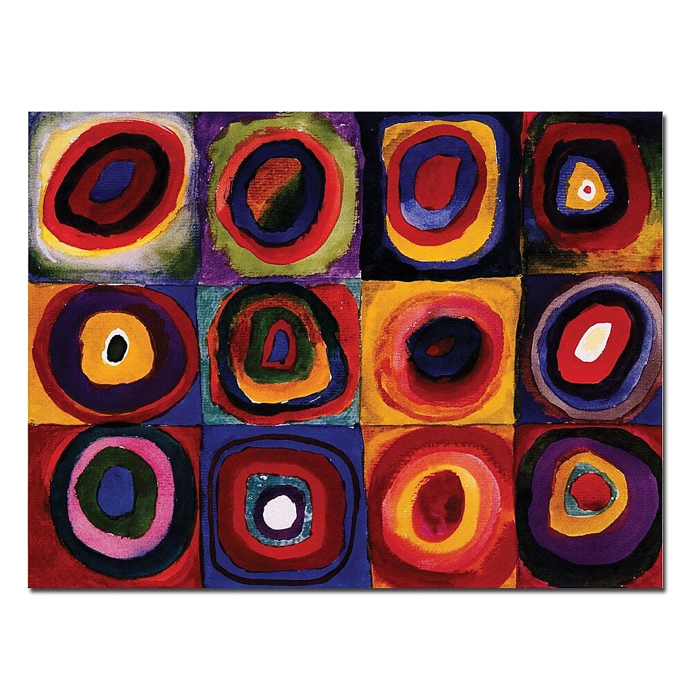 Trademark Fine Art Wassily Kandinsky 'Karbstudie Quadrate' Canvas Art
