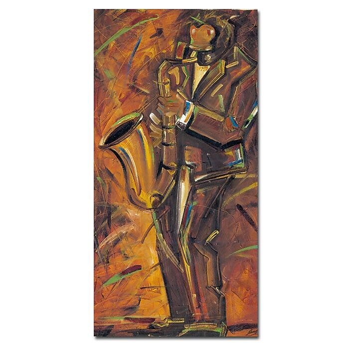 Trademark Fine Art Joarez 'Jazz II' Canvas Art 16x32 Inches
