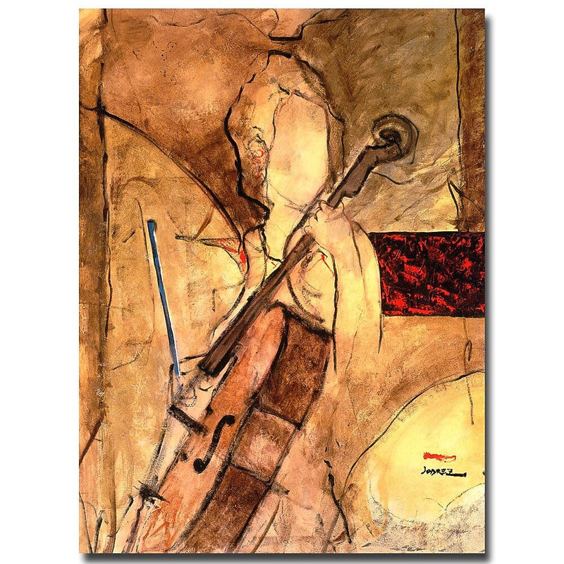 Trademark Fine Art Joarez 'Old Cello' Canvas Art 14x19 Inches