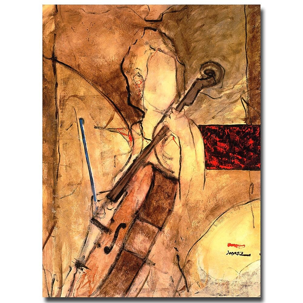 Trademark Fine Art Joarez 'Old Cello' Canvas Art 18x24 Inches