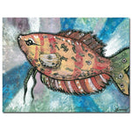 Trademark Fine Art Yonel 'Pascado Rojo' Canvas Art 18x24 Inches