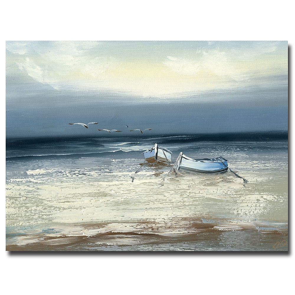 Trademark Fine Art Rio 'Low Tide' Canvas Art 24x32 Inches