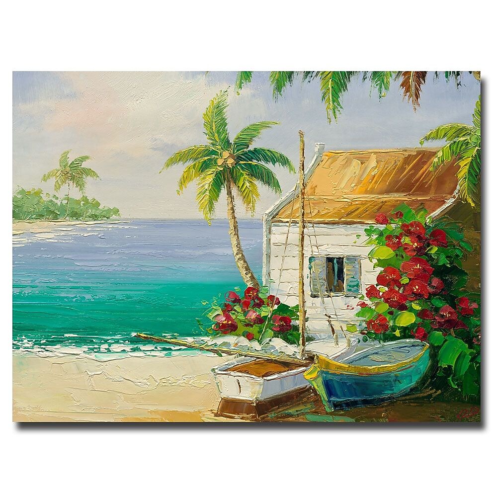 Trademark Fine Art Rio 'Key West Breeze' Canvas Art 35x47 Inches