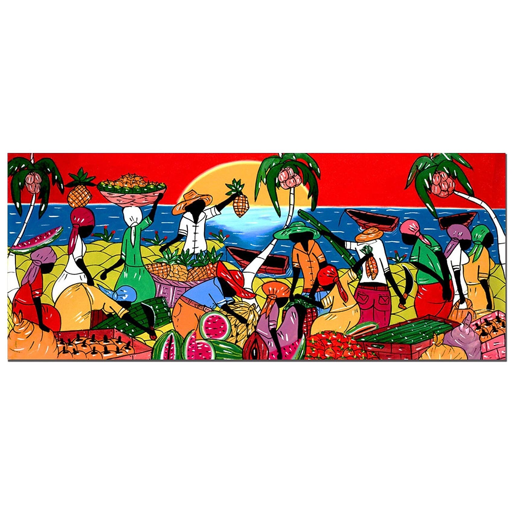 Trademark Fine Art Full of Life-Gallery Wrapped  10x24 Inches