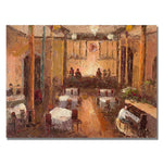 Trademark Fine Art 'Cafe Italia' Canvas Art 26x32 Inches