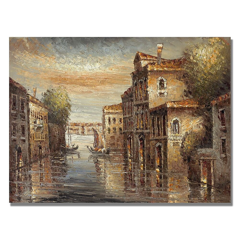 Trademark Fine Art Rio 'Auburn Venice' Canvas Art 24x32 Inches