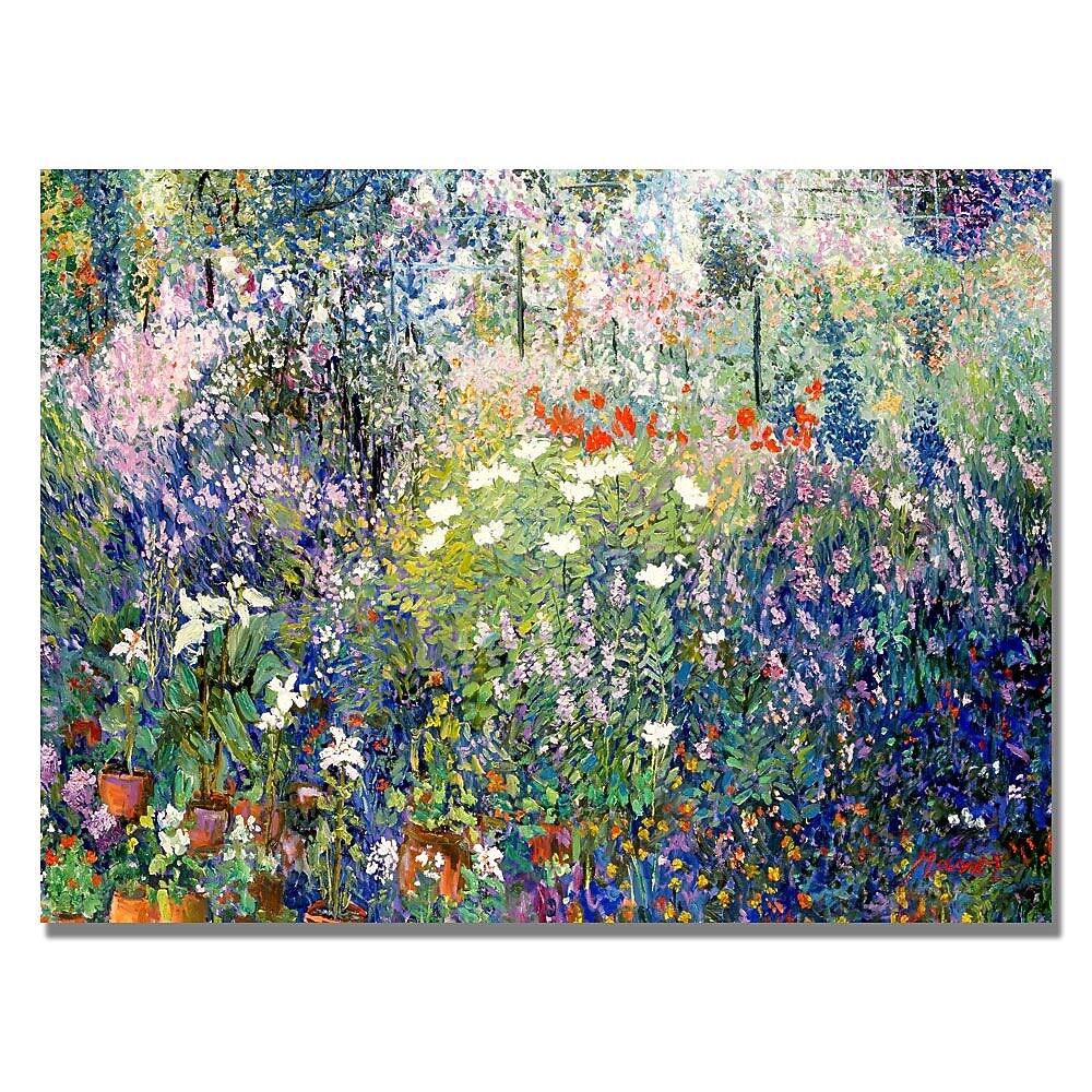 Trademark Fine Art Manor Shadian 'Garden in Maui' Canvas Art 22x32 Inches