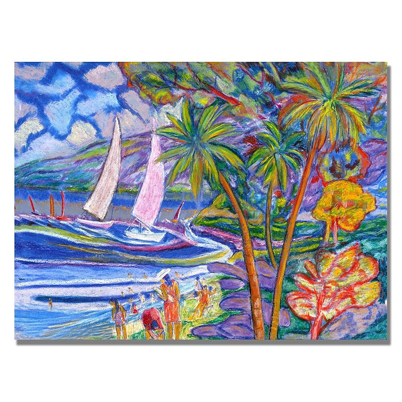 Trademark Fine Art 'Boyer Aquas Rojas' Canvas Art