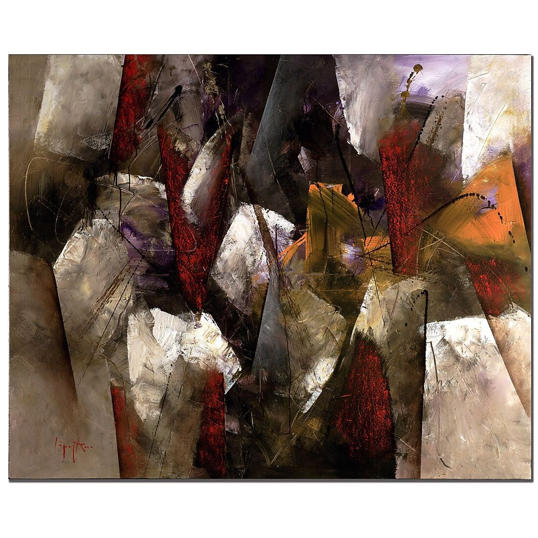 Trademark Fine Art Abstract III by Lopez Canvas Art Ready to Hang